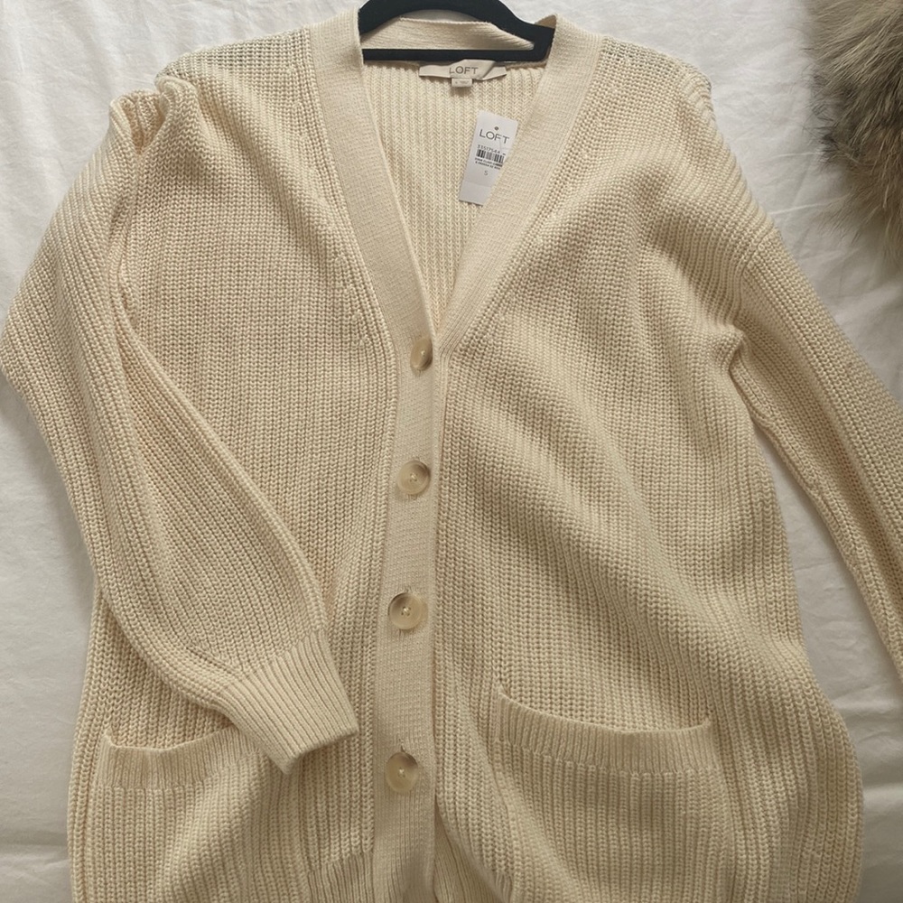 Beige cozy cardigan